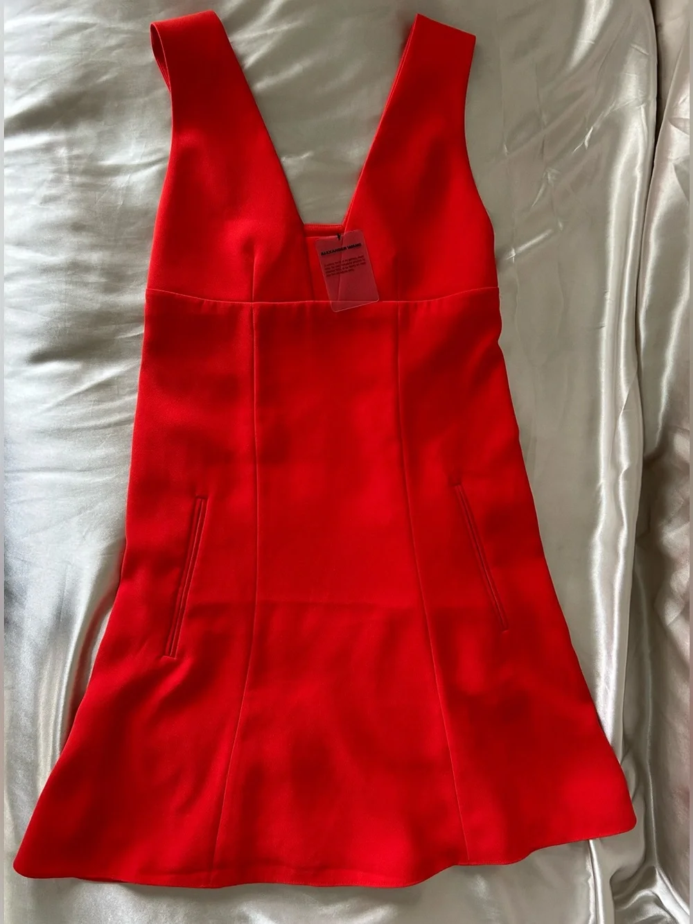 Alexander Wang Bright Red Sleeveless Dress New With Tag - Picture 13 of 13